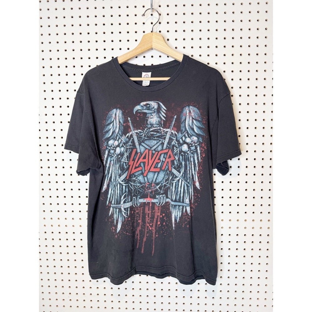 Vintage | Slayer Eagle Logo‎ Painted Blood Delta Tag T-Shirt Sz. L
